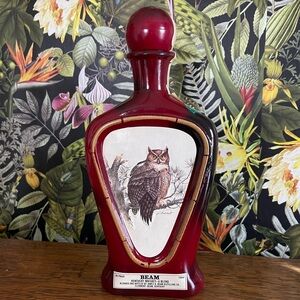 Vintage Jim Beam Red Owl Decanter🦉